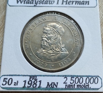 50zł-1981r-Władysław l Herman