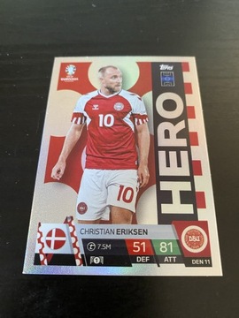Topps EURO 2024 HERO Eriksen DEN 11