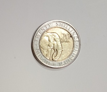 20 shillings 2018 Kenia, słoń