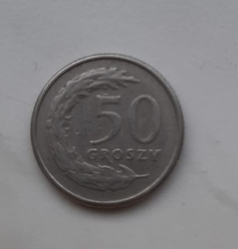 Moneta 50 groszy rok 1991