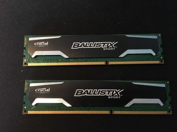 CRUCIAL DDR3-1600Mhz  BALLISTIX 2x4Gb 8 GB DUAL 