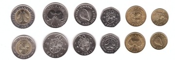 Ghana - zestaw 6 coins 1 5 10 20 50 100 Cedis 1984 - 1999 - UNC