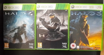 3 x HALO : Anniversary HAlo 3 HAlo 4 -  xbox360