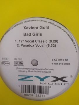 Xaviera Gold Bad Girls singiel winyl '12
