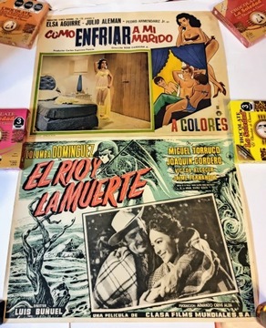 Stare oryginalne plakaty z Meksyku z lat 1950-70