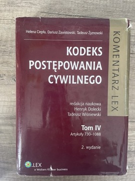 Komentarz kodek postępowania cywilnego t.4 Dolecki