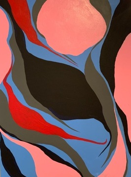 Obraz abstrakcja akryl na płótnie 60x80 cm