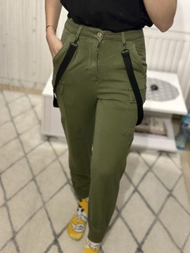 Denley spodnie damskie bojówki długa rozmiar XS