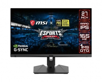 Monitor MSI MAG274QRF-QD 27" 2560x1440px IPS 165Hz