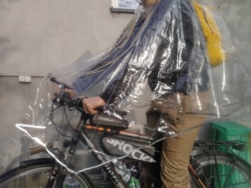 Płaszcz przeciwdeszczowy na rower