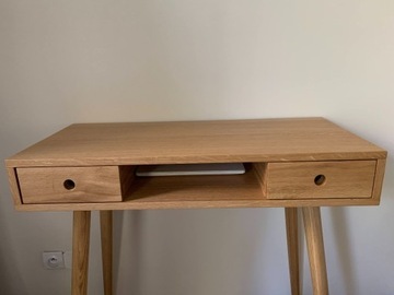 Drewniane biurko / konsolka