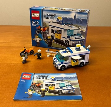LEGO City 7286 Van policyjny złodziej na motocyklu