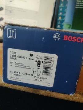 BOSCH KLOCKI HAMULCOWE PRZÓD SEAT VW