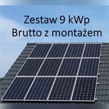 Fotowoltaika Zestaw 9 kW z MONTAŻEM    Panel PV