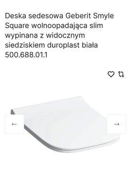 Deska sedesowa GEBERIT Smyle biała