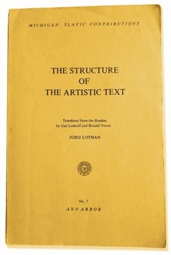 Lotman Jurij - The structure of the artistic text