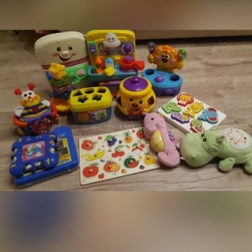 Zabawki Fisher Price j.polski stan bdb