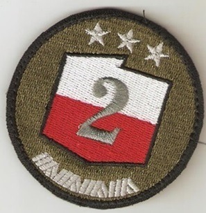 Naszywka 2 Korpusu Polskiego z Krakowa.