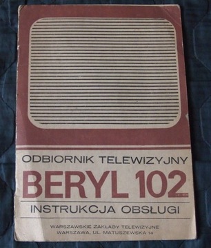 BERYL 102  instrukcja sprzed 50 lat
