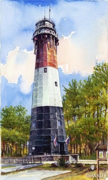 Obraz Akwarela - Stilo, latarnia morska