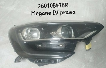 Megane IV lampa przod prawa 260108478R 