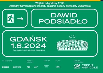 Bilet na koncert Dawid Podsiadło Gdańsk 1.06.2024