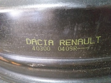 Felga stalowa Dacia Duster  403000409R  16''