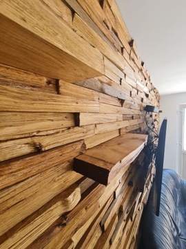 Drewno naturalne na ściany, ścianki 