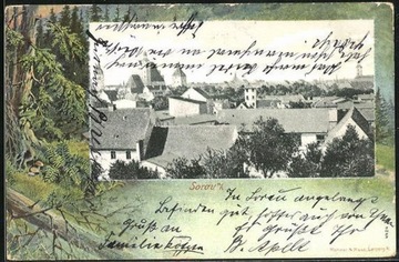 ŻARY Sorau Panorama bahnpost 1903