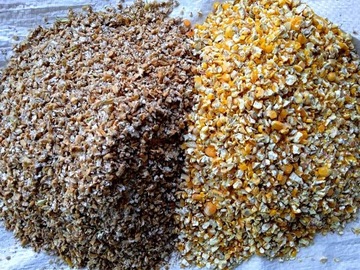 Mieszanka ziaren gniecionych karma dla drobiu 25kg