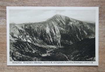 Śnieżka Schneekoppe widziana z Brandkoppe 1938