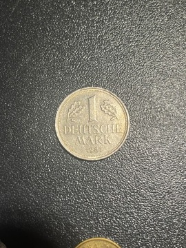 moneta RFN 1 Deutsche Mark z roku 1981