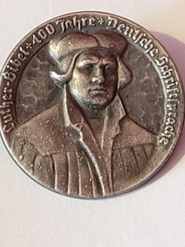 Medal z okazji 400 Jahre Bibel Luther  1934 