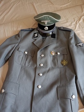 Mundur SS III rzesza +czapka oficerska 