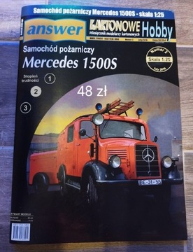 Model kartonowy Mercedes 1500S