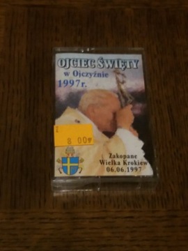 kaseta magnet. Ojciec Święty w Ojczyźnie  1997r.
