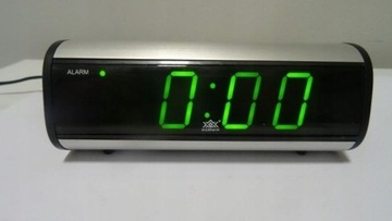 Zegar budzik sieciowy LED XONIX do prądu zielony