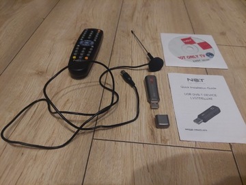 ! USB Tuner TV DVB-T odbiera radio DAB antena magnetyczna pilot