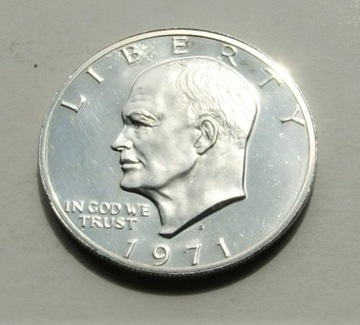 1 dolar 1971 S one dollar Srebro Mennicza!