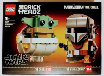 LEGO BrickHeadz 75317 - Mandalorianin i Dziecko