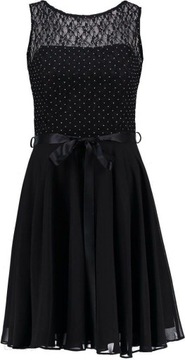  Sukienka Mała Czarna Swing, gorsetowa rozmiar 36