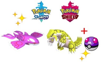 Pokemon Sword/Shield Shiny Kyogre + Groudon