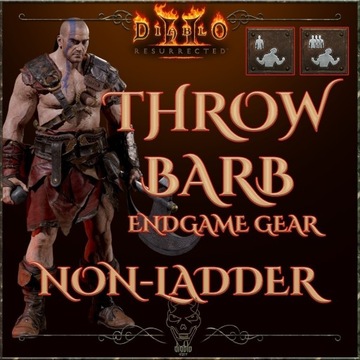 Diablo 2 Resurrected Zestaw Double Throw Barb D2R