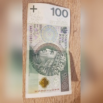 banknot 100 zł kolekcjonerski