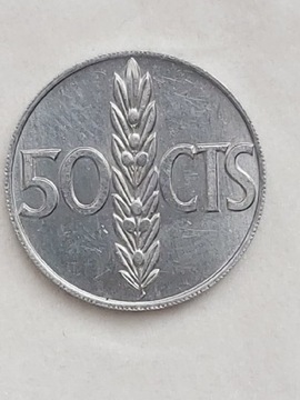 307 Hiszpania 50 centymów, 1966