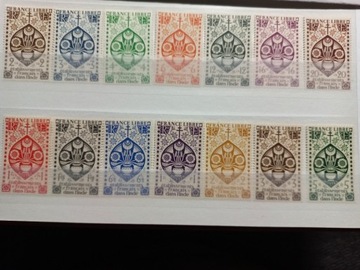 Francuskie Indie 1942 znaczki pocztowe 