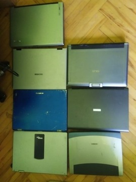 7 laptopów na części / do naprawy 