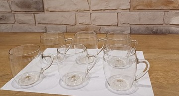 Komplet 6 szklanek z uszkiem Jenaer Glas