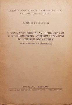 Godłowski Studia nad stosunkami autograf