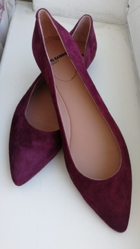 Baleriny Jil Sander Navy, rozm 37, kolor burgund